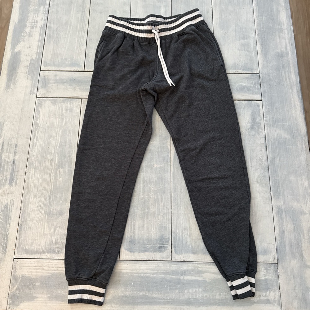 Mossimo Supply Co. Dark Gray Joggers with Striped Waistband